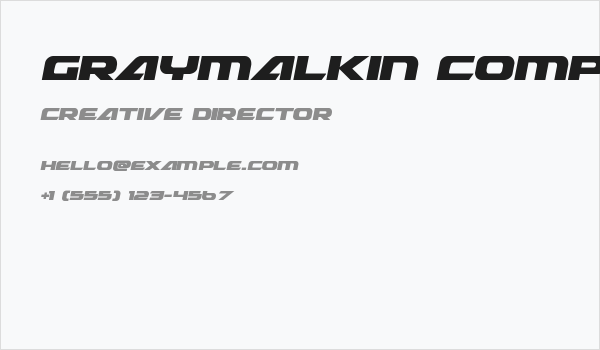Graymalkin Compact Business Card