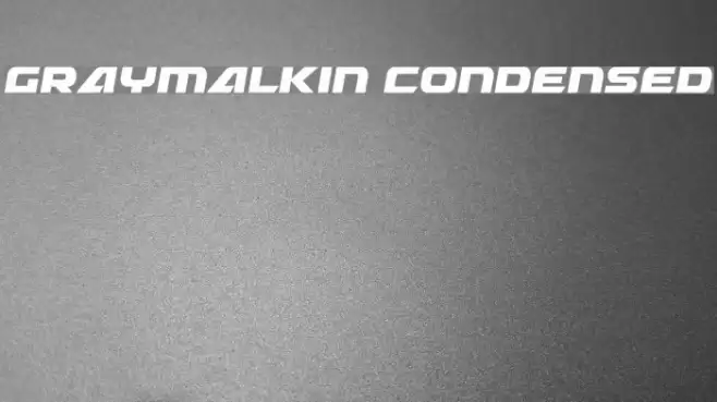 Graymalkin Condensed Font examples