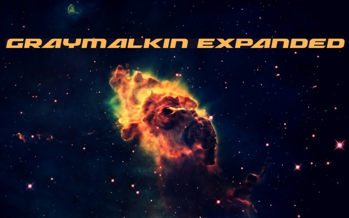 Graymalkin Expanded Font examples