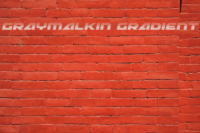 Graymalkin Gradient Font examples