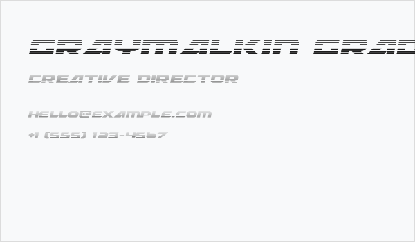 Graymalkin Gradient Business Card