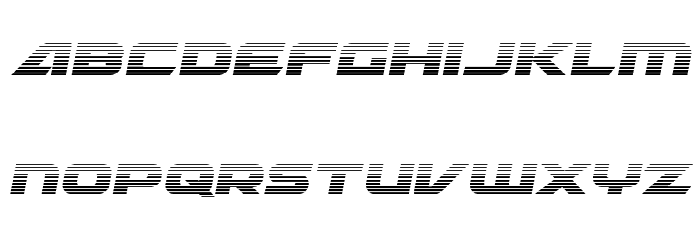 Graymalkin Gradient Font LOWERCASE
