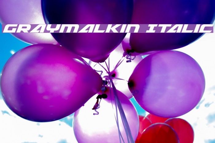 Graymalkin Italic Font examples