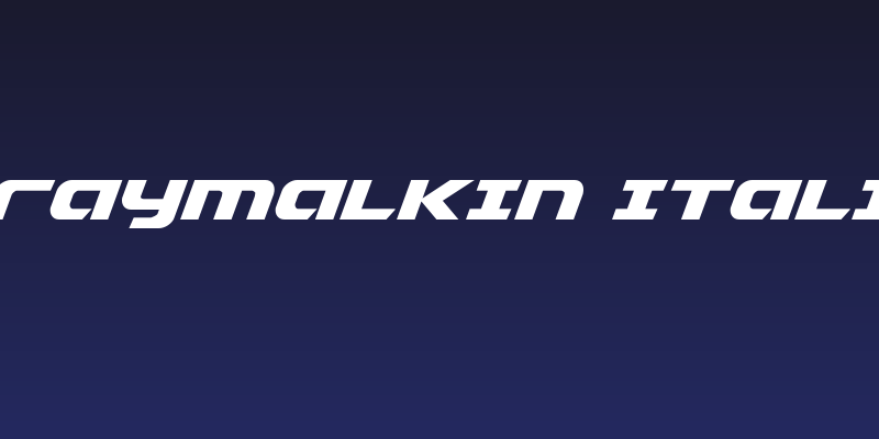Graymalkin Italic Social Header