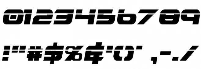 Graymalkin Laser Condensed Font OTHER CHARS