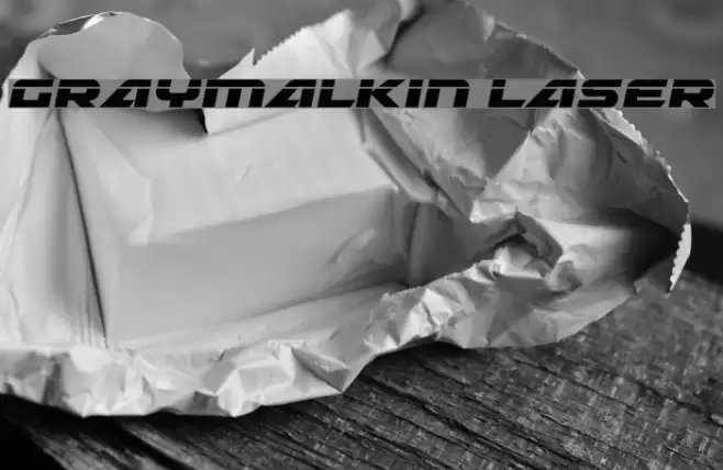 Graymalkin Laser Font examples