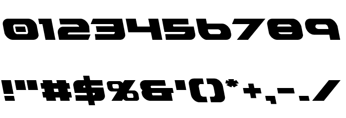 Graymalkin Leftalic Font OTHER CHARS