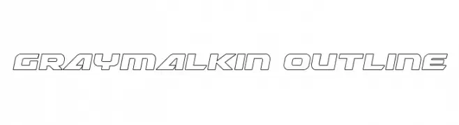 Graymalkin Outline  नि: शुल्क फ़ॉन्ट्स डाउनलोड
