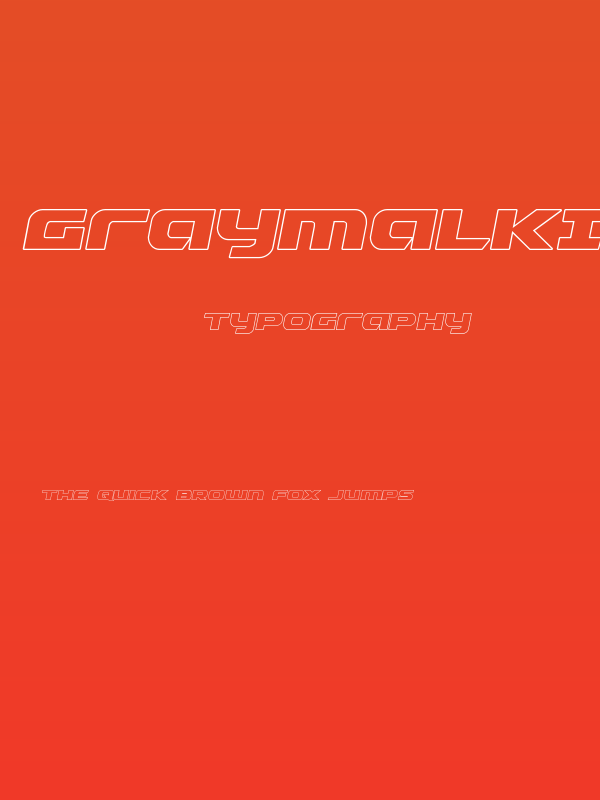 Graymalkin Outline Poster
