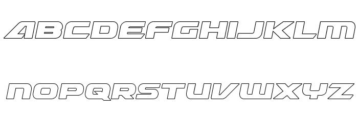 Graymalkin Outline Font LOWERCASE