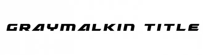 Graymalkin Title  تنزيل الخطوط