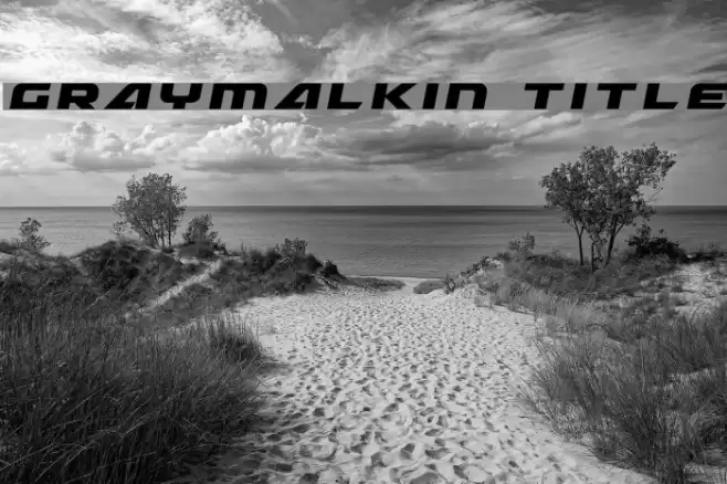 Graymalkin Title Font examples