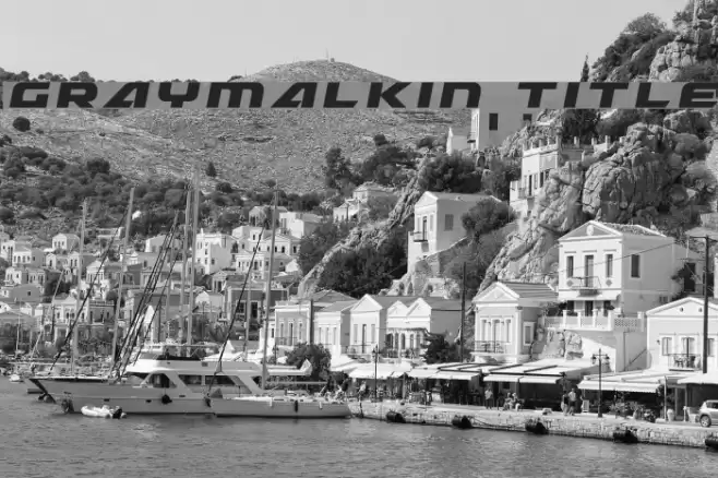 Graymalkin Title Font examples