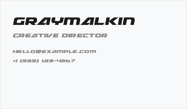 Graymalkin Business Card