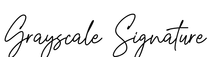 Grayscale Signature  नि: शुल्क फ़ॉन्ट्स डाउनलोड