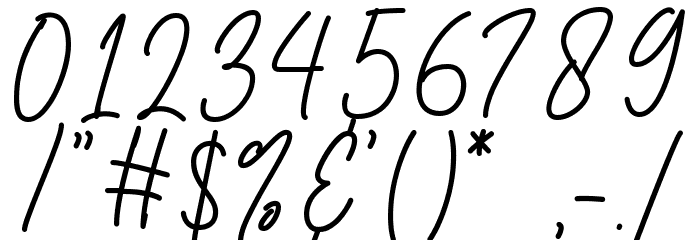Grayscale Signature Font OTHER CHARS