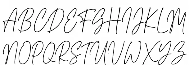 Grayscale Signature Schriftart Groß