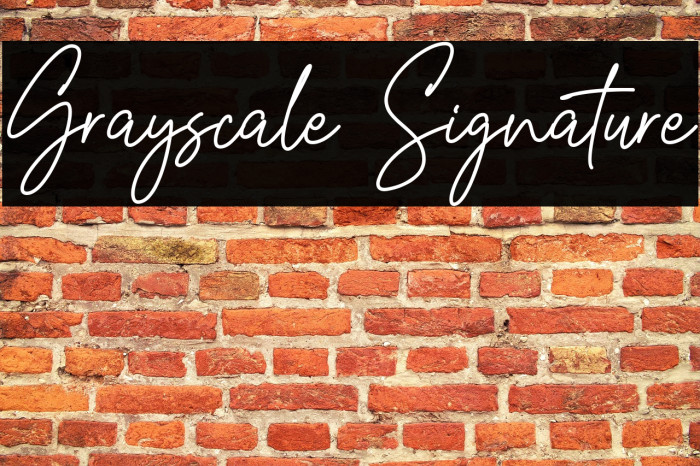 Grayscale Signature Example 2