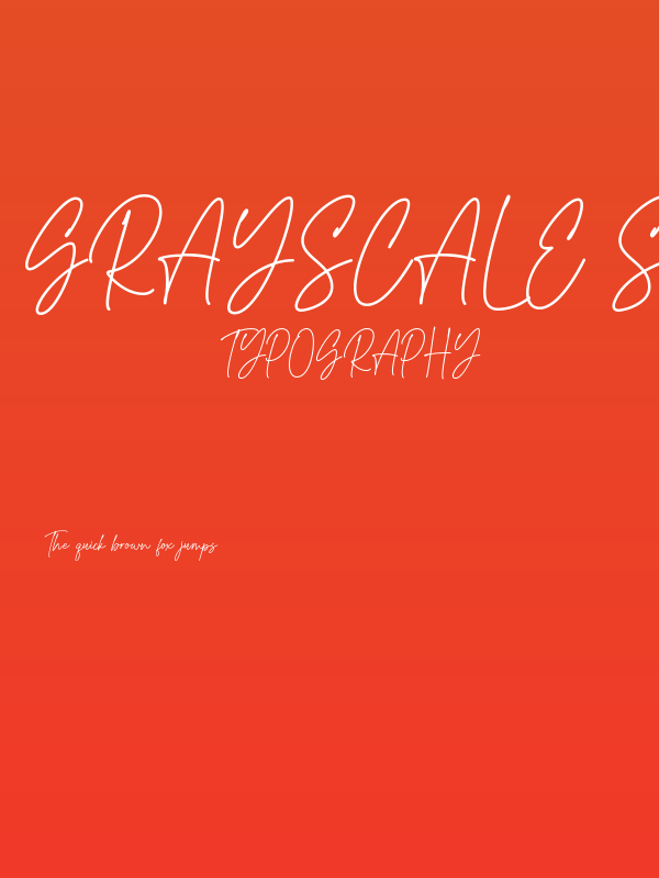 Grayscale Signature Poster