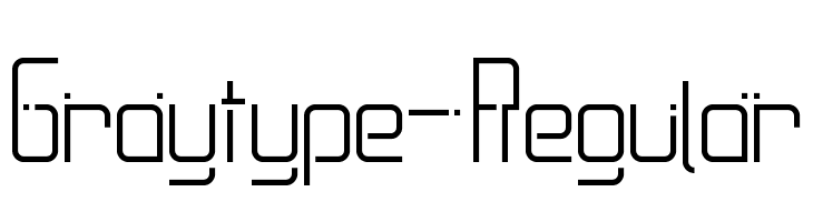 Graytype-Regular  免费字体下载