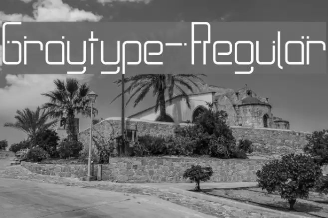 Graytype-Regular Font examples