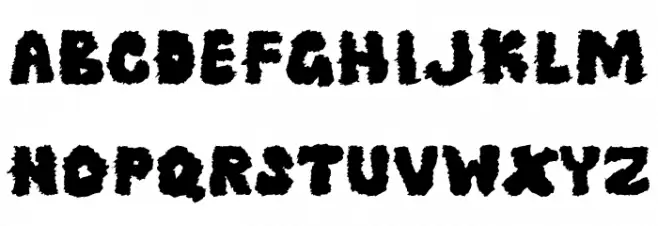 Grazed Schriftart Groß