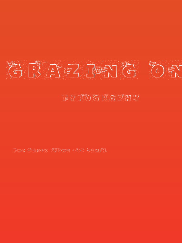 Grazing On Grass Poster