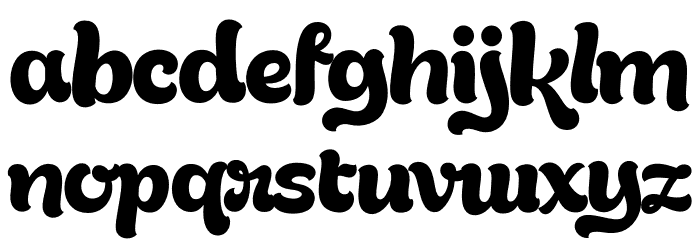 Gready PERSONAL USE ONLY Regular Font LOWERCASE