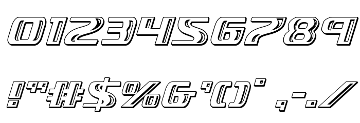 Grease Gun Chrome Italic Font OTHER CHARS