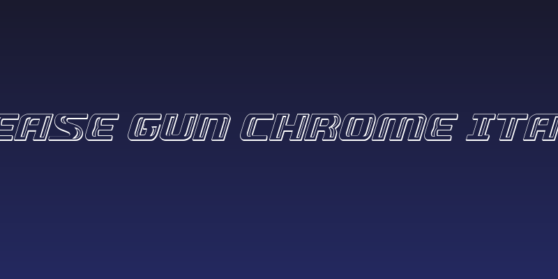 Grease Gun Chrome Italic Social Header