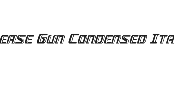 Grease Gun Condensed Italic Logo