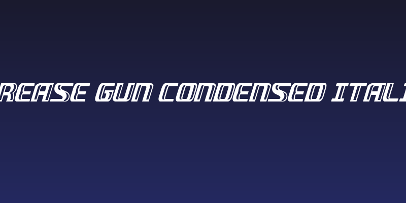 Grease Gun Condensed Italic Social Header