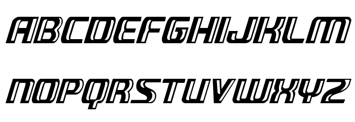 Grease Gun Condensed Italic फ़ॉन्ट लोअरकेस
