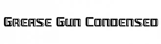 Grease Gun Condensed  Frei Schriftart Herunterladen