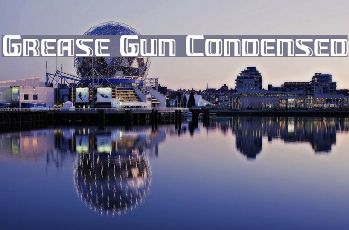 Grease Gun Condensed Font examples