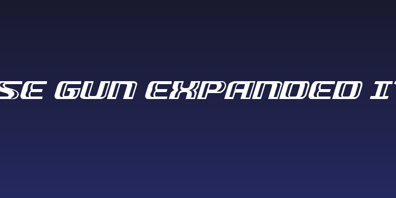 Grease Gun Expanded Italic Social Header