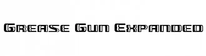 Grease Gun Expanded  नि: शुल्क फ़ॉन्ट्स डाउनलोड
