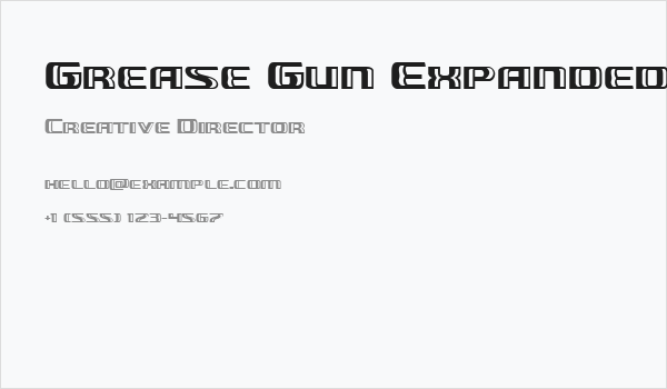 Grease Gun Expanded Business Card