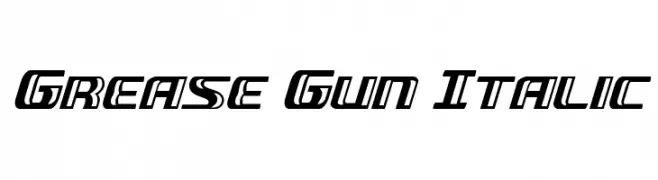 Grease Gun Italic  Descarca Fonturi Gratis