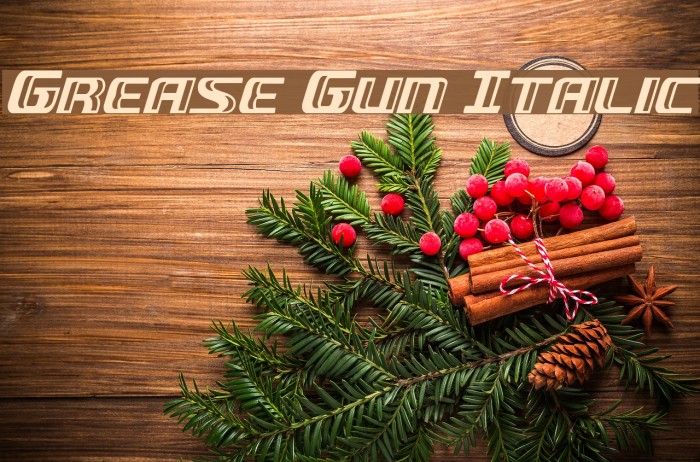 Grease Gun Italic Example 3