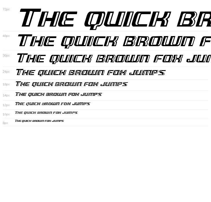 Grease Gun Italic Waterfall