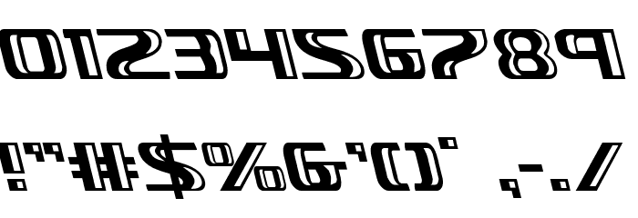 Grease Gun Leftalic Font OTHER CHARS