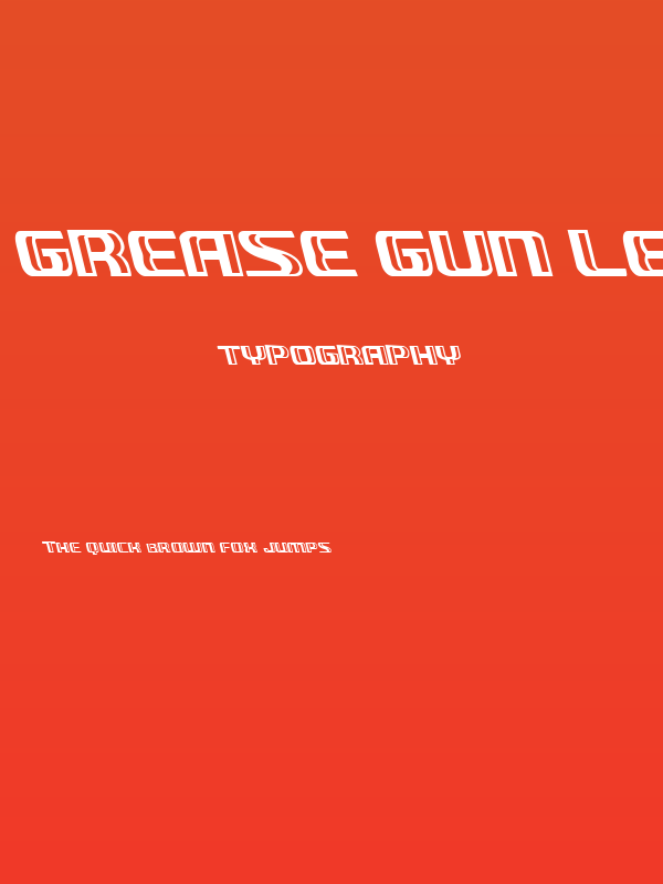 Grease Gun Leftalic Poster