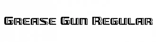 Grease Gun Regular  font caratteri gratis