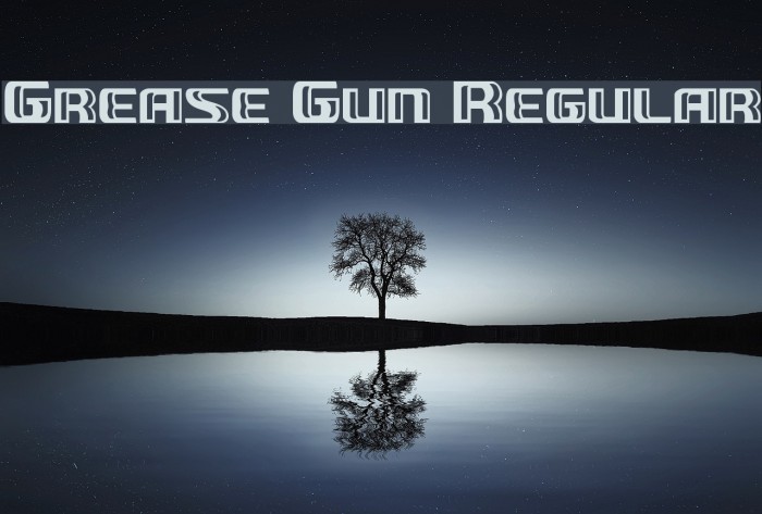 Grease Gun Regular Font examples