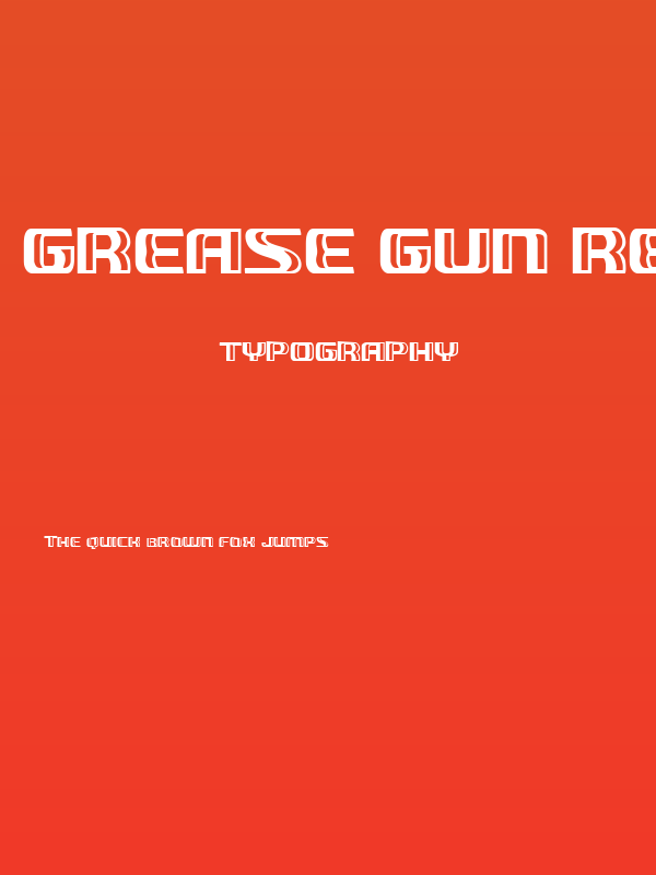 Grease Gun Regular Poster