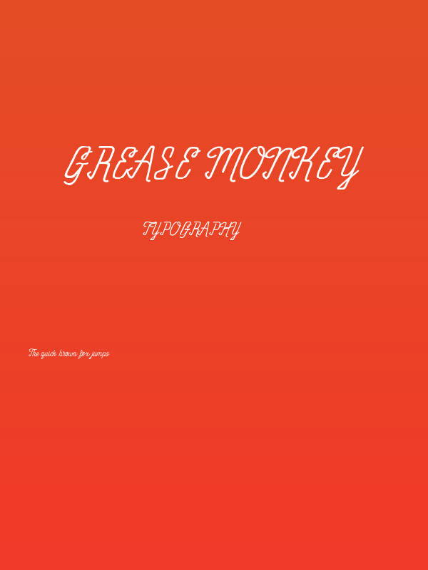 Grease Monkey Poster