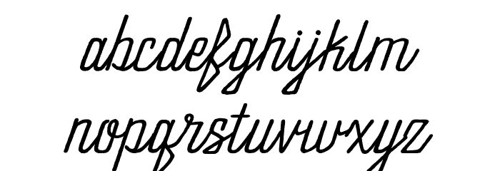 Grease Monkey Font LOWERCASE