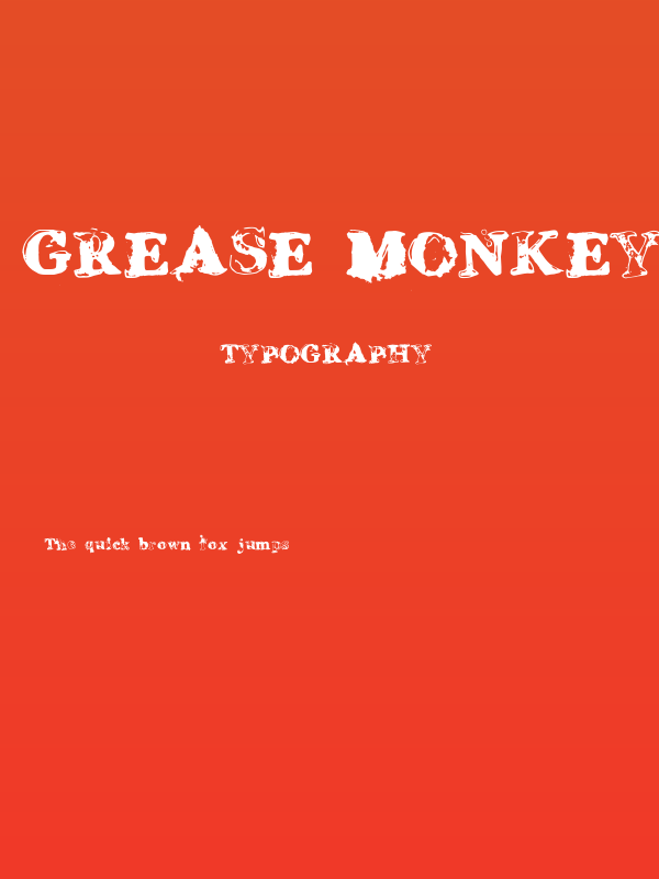 Grease Monkey Poster