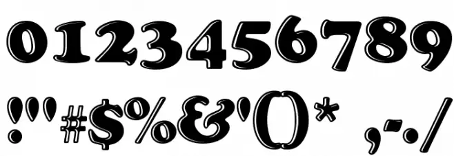 Grease Font Alte caractere
